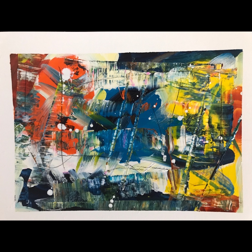 Acrylic painting on paper